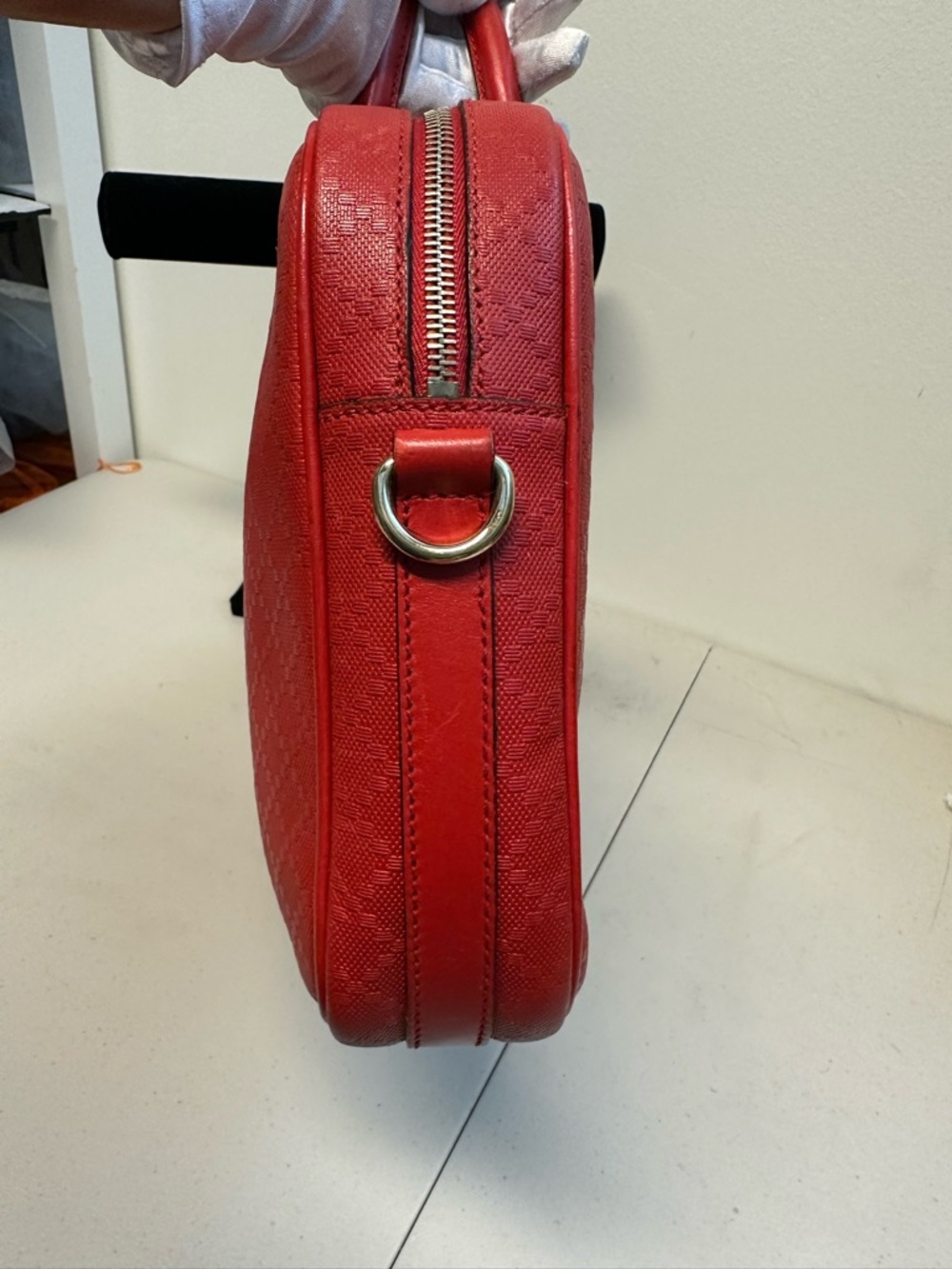 Gucci Red Leather Laptop Bag - Picture 7 of 17